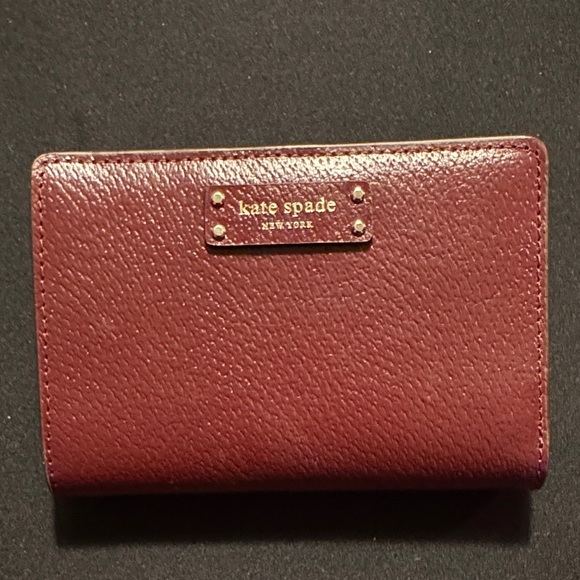 Kate Spade Deep Burgundy Wallet & Card Holder (NWT) - Picture 1 of 9